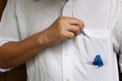 Effective tools and effective ways to remove a pen from a white shirt
